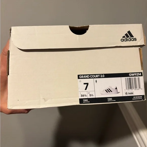 Women's Adidas Grand Court 2.0 White Sneakers - Size 7 NWT - Picture 10 of 10